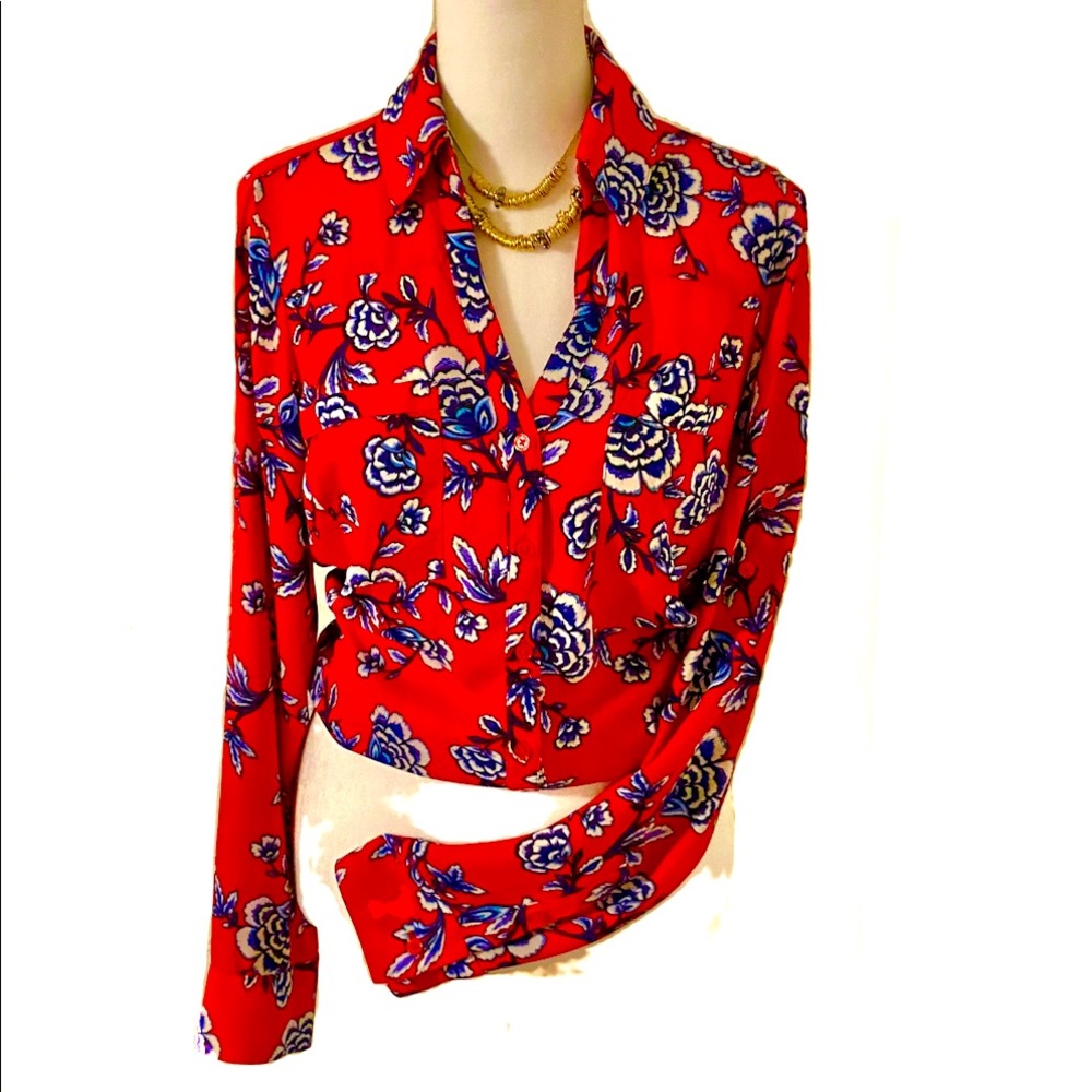 Fun shirt for any occasion😊Sleeves roll up w/tie.